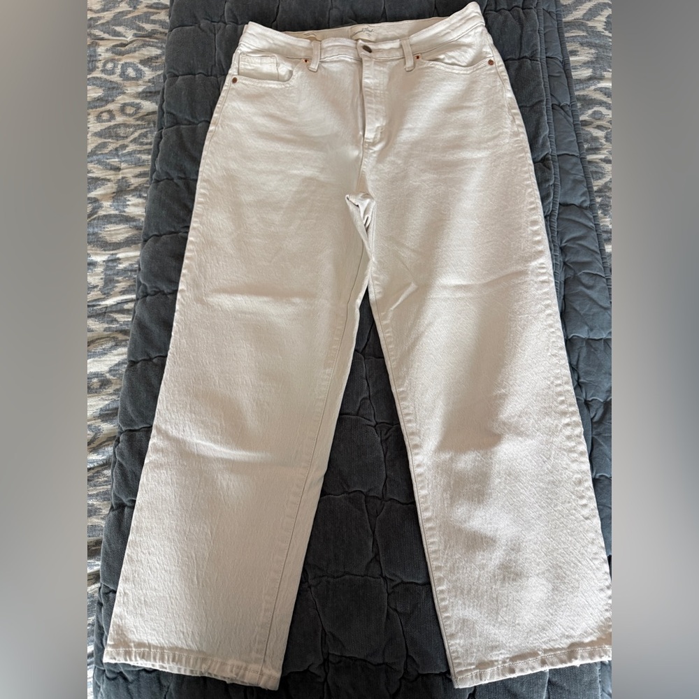Universal Thread Women's Straight Leg Jeans - Cream